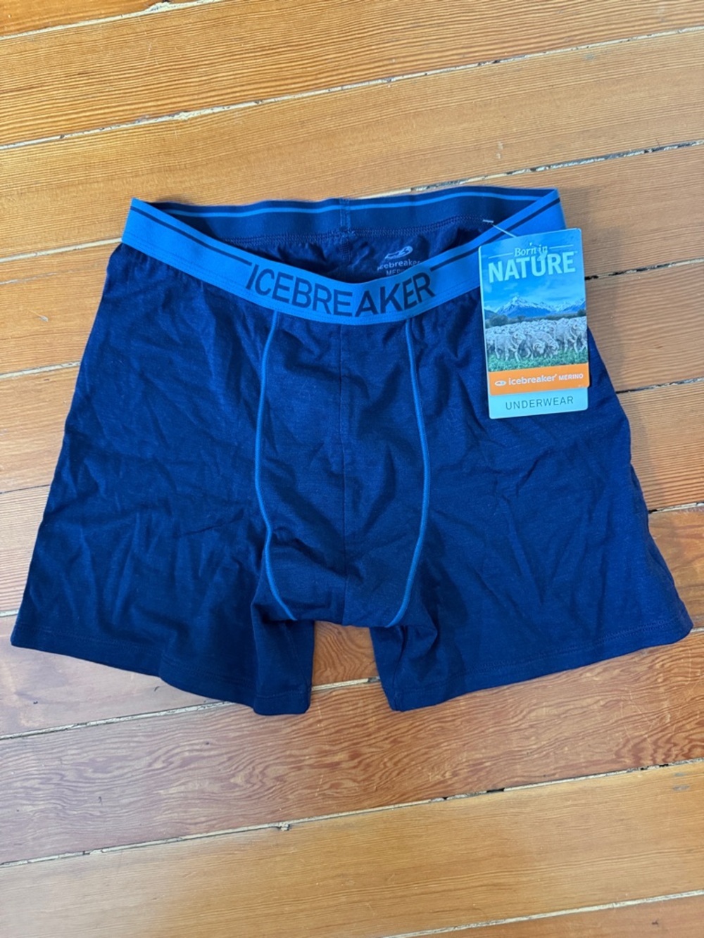 Icebreaker Men's Anatomica Merino Boxer Briefs - medium, blue